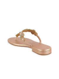 Metro Synthetic Open-Toe Flats