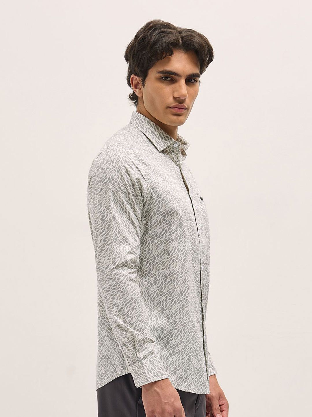 THE BEAR HOUSE Men Tailored Fit Opaque Printed Formal Shirt