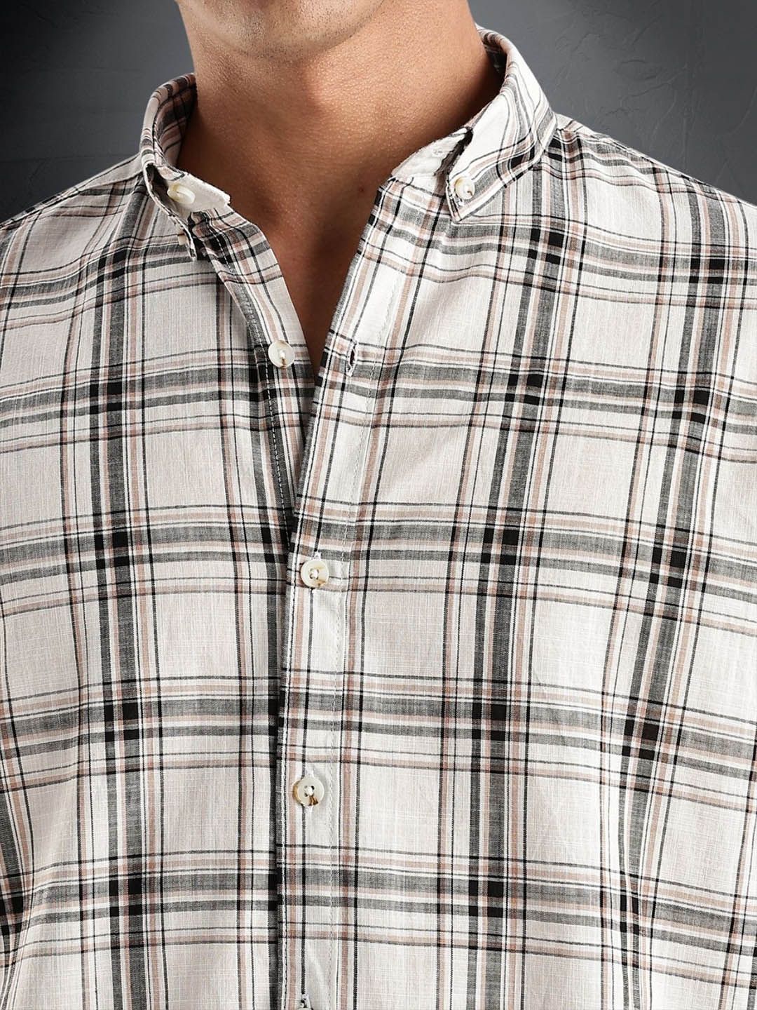 ADRO Standard Tartan Checks Checked Casual Shirt