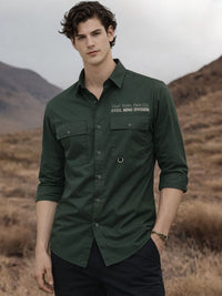 ADRO Classic Printed Cotton Twill Cargo Baju Kasual
