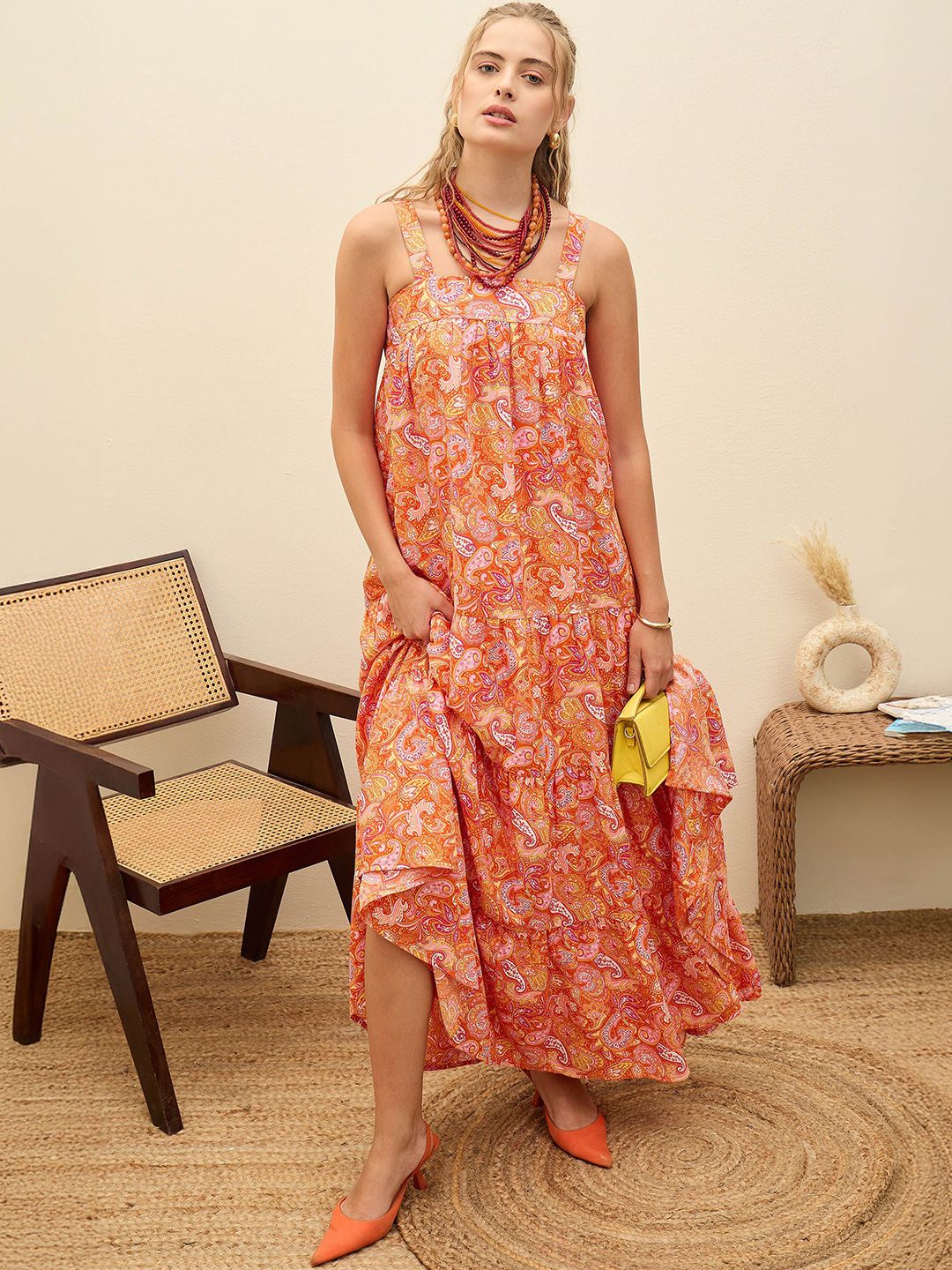 SASSAFRAS Women Maxi Midi Dress