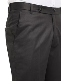 Men's Dark Brown Cotton Rich Solid Slim Fit Formal Gurkha Pants