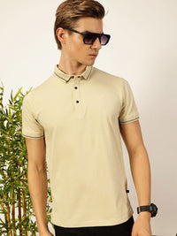 Thomas Scott Men Solid Polo Collar T-shirt