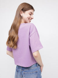 DressBerry Minimalist Message Printed Boxy T-shirt
