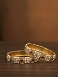 Set PANASH 2 Batu Bersalut Emas 24k -Gelang Bertampal dan Manik