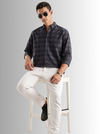 ADRO Standard Tartan Checks Baju Kasual Berpetak