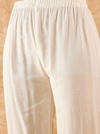 Indo Era Floral Printed Straight Kurta with Trousers
