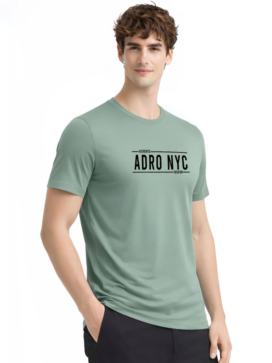 ADRO Men Typography Printed T-shirt
