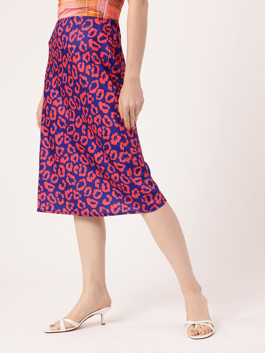 DressBerry Fierce & Feminine A-Line Midi Skirt