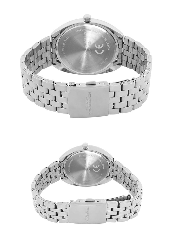 French Connection Analogue Multi Function Couple Watches FCN0113SM
