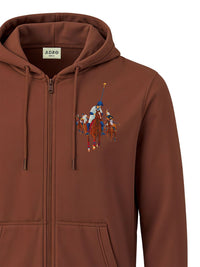 ADRO Men Printed Hooded Sweatshirt
