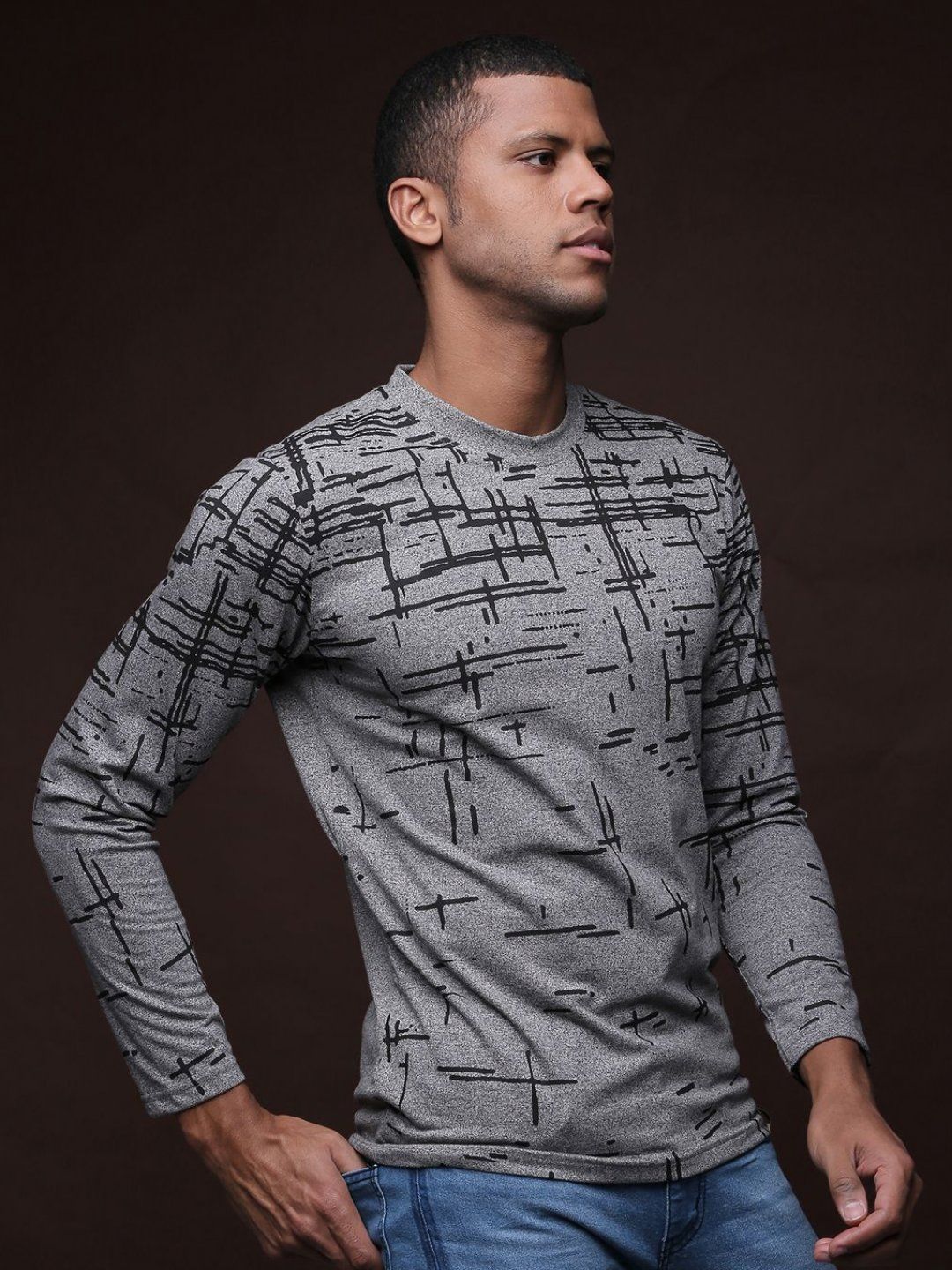 Campus Sutra Men Printed T-shirt