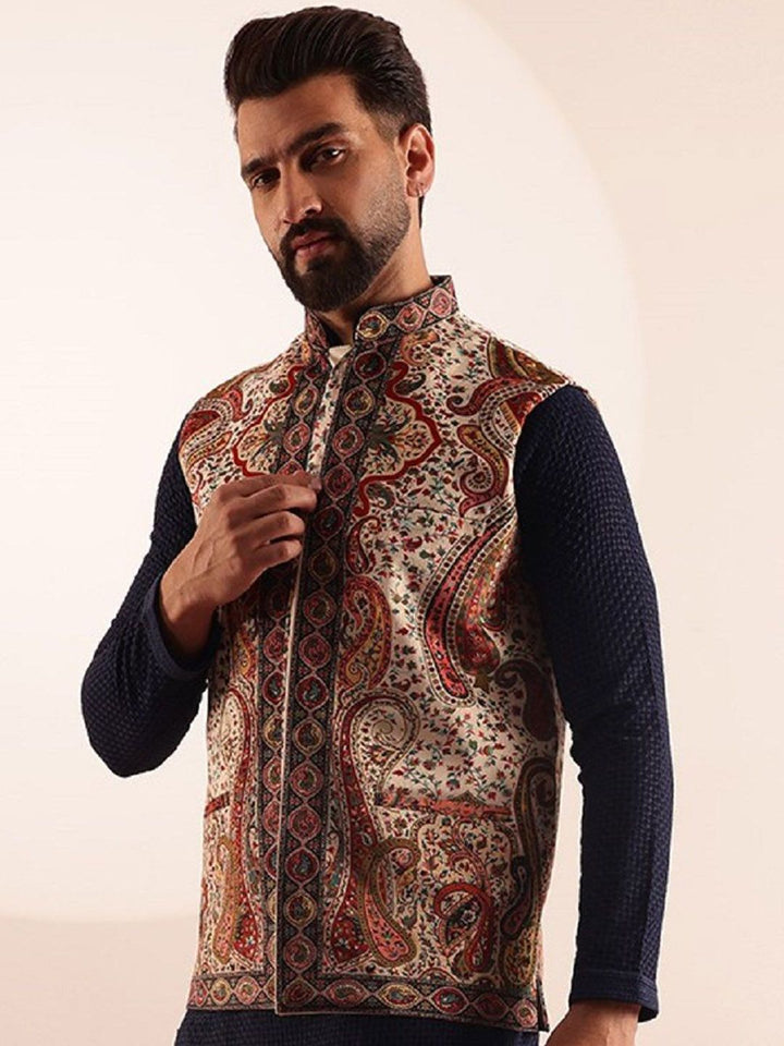 SOJANYA Paisley Printed Nehru Jaket