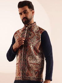 SOJANYA Paisley Printed Nehru Jaket