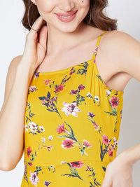 Berrylush Floral Print A-Line Dress