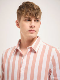 THE BEAR HOUSE Men Slim Fit Striped Casual Shirt