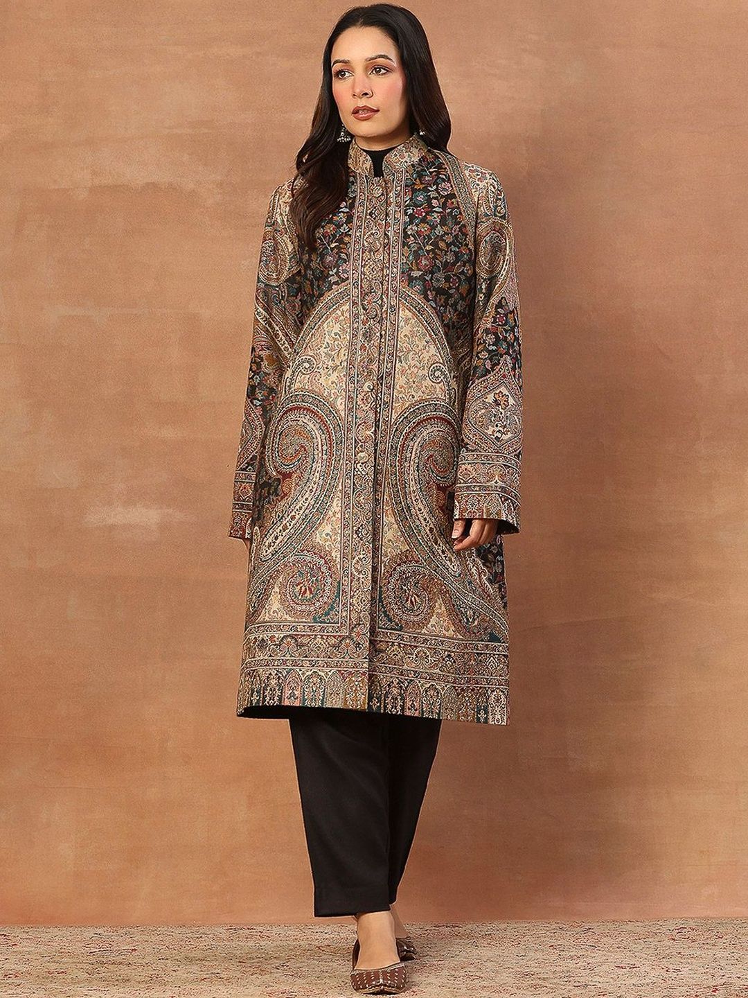 House of Chikankari Women Tailored Jaket Woolen