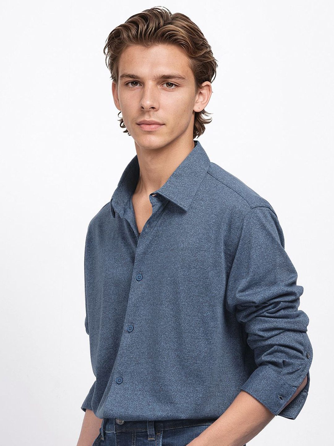 RARE RABBIT Men Comfort Opaque Casual Shirt