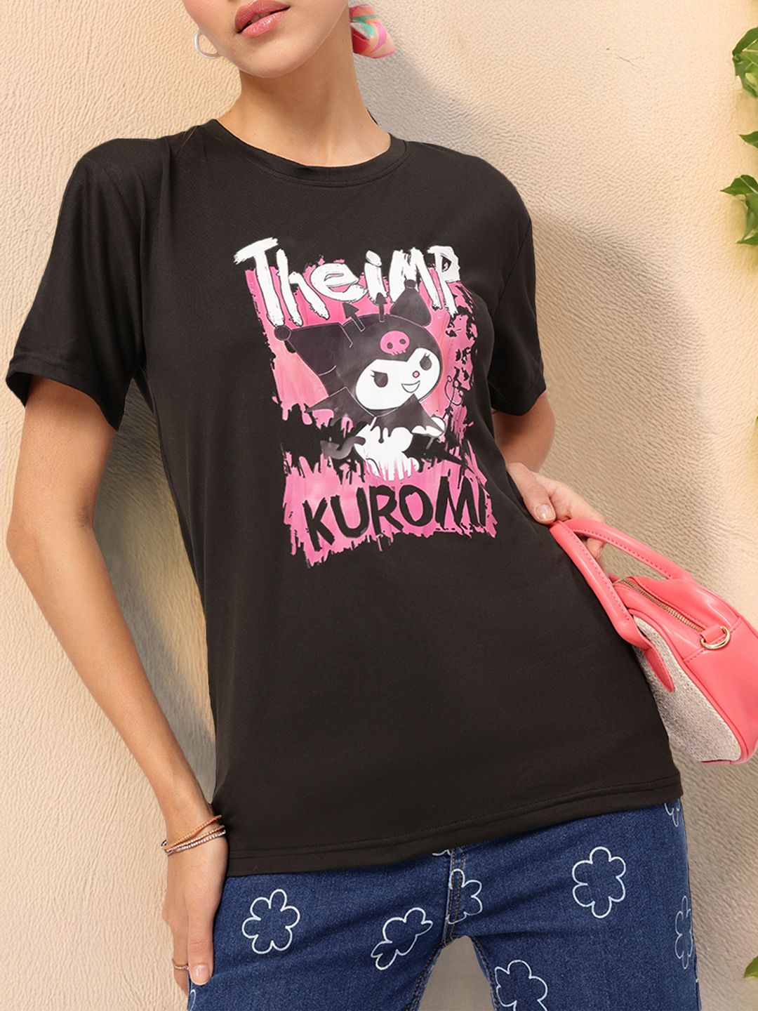 DressBerry Kawaii Rebel Printed T-shirt