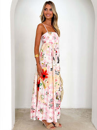 all about you Women Floral Printed Sleeveless Maxi Dress