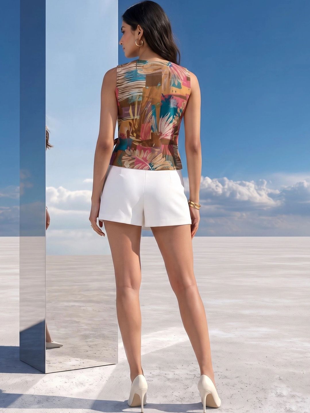 Mamicha Print Top