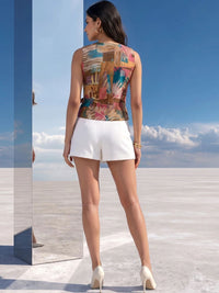 Mamicha Print Top