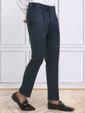 KLOTTHE Men Cotton Rich Slim Fit Formal Trousers