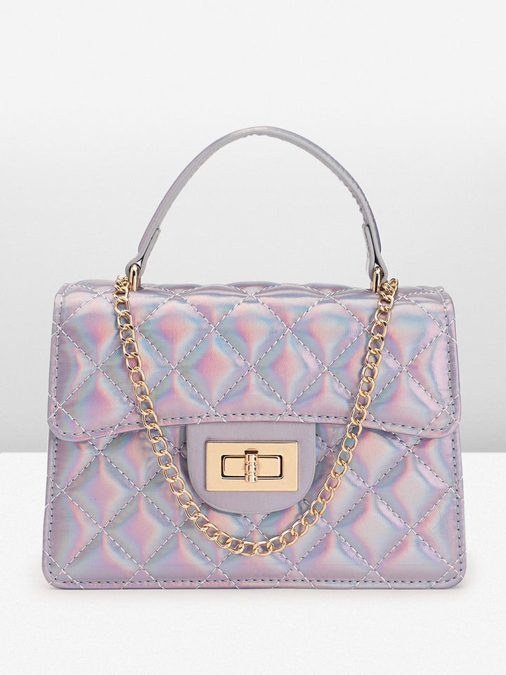 Lino Perros Quilted Structured Handheld Bag