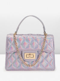 Lino Perros Quilted Structured Handheld Bag