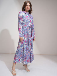 Tokyo Talkies Women Floral Button Down Maxi Dress