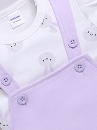 Moms Love Infant Girls Pure Cotton A-Line Dress With Top