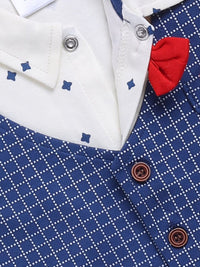 Moms Love Infant Boys Checked Pure Cotton Clothing Set