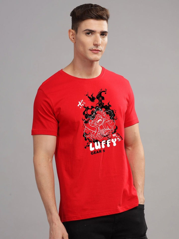 ADRO Men Typography Printed Applique T-shirt