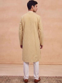 House of Chikankari Men Geometric Printed Kurta
