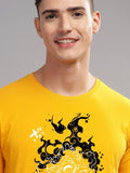 ADRO Men Printed Applique T-shirt