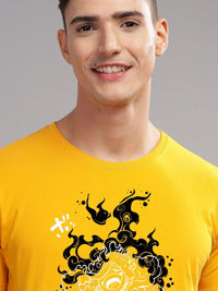 ADRO Men Printed Applique T-shirt