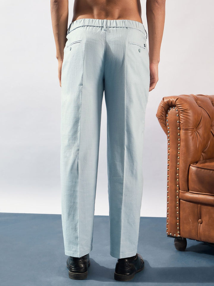 DENNISON Men Korean Double Pleated Baggy Fit Casual Trouser