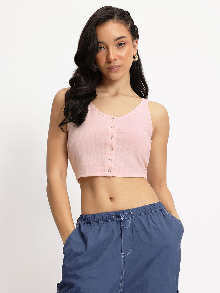 DressBerry Urban Texture Crop Top