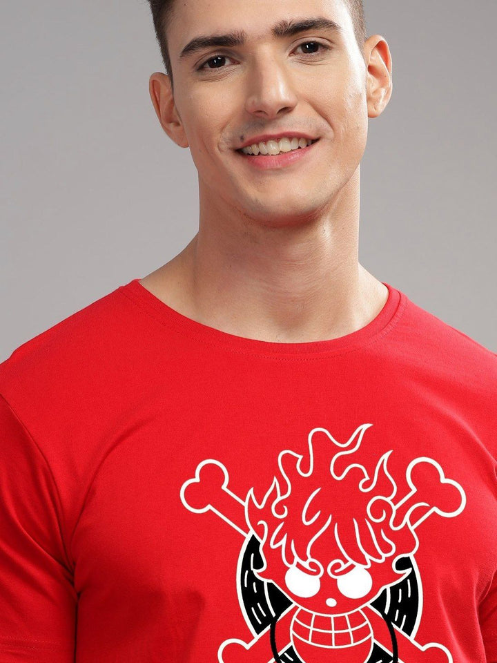 ADRO Men Printed Applique T-shirt