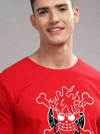 ADRO Men Printed Applique T-shirt