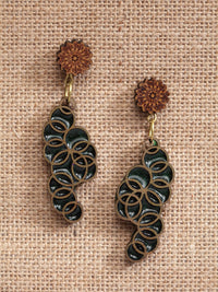 Anting-anting Drop Kontemporari Anouk Saduran Emas