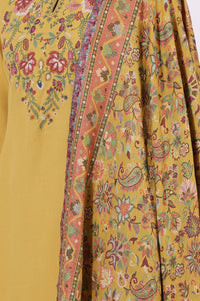 W Floral Embroidered Sequinned V-Neck A-Line Kurta With Trousers & Dupatta