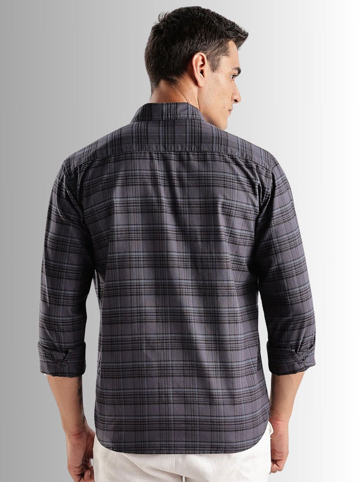 ADRO Standard Tartan Checks Baju Kasual Berpetak