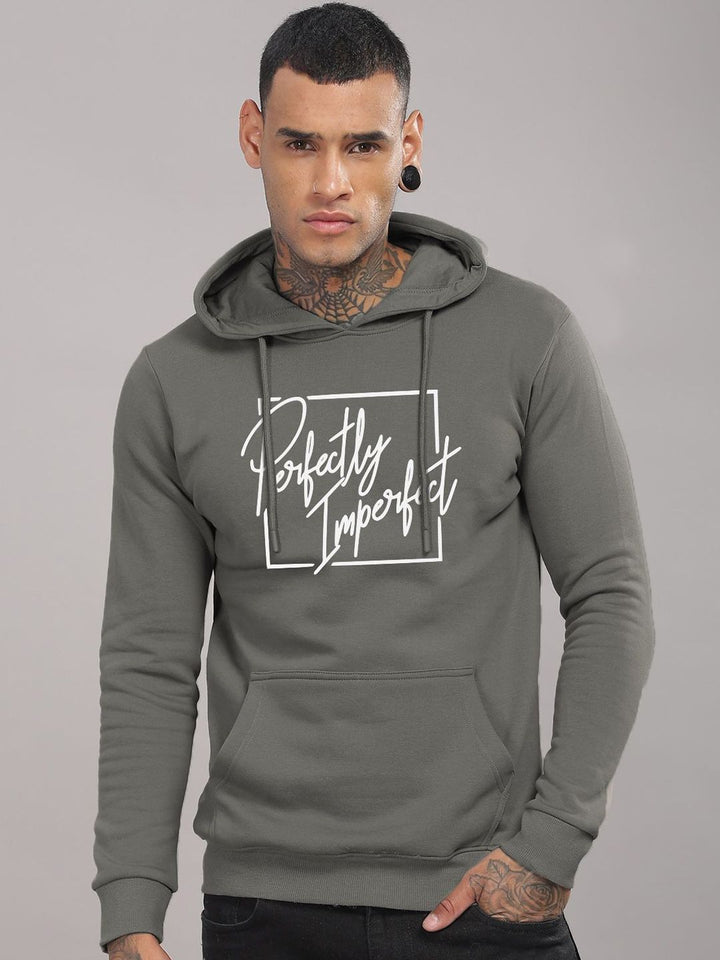 ADRO Men Printed Hooded Sweatshirt Lengan Panjang