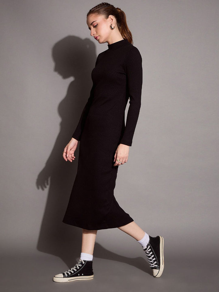 SASSAFRAS BASICS Women Solid Bodycon Dress