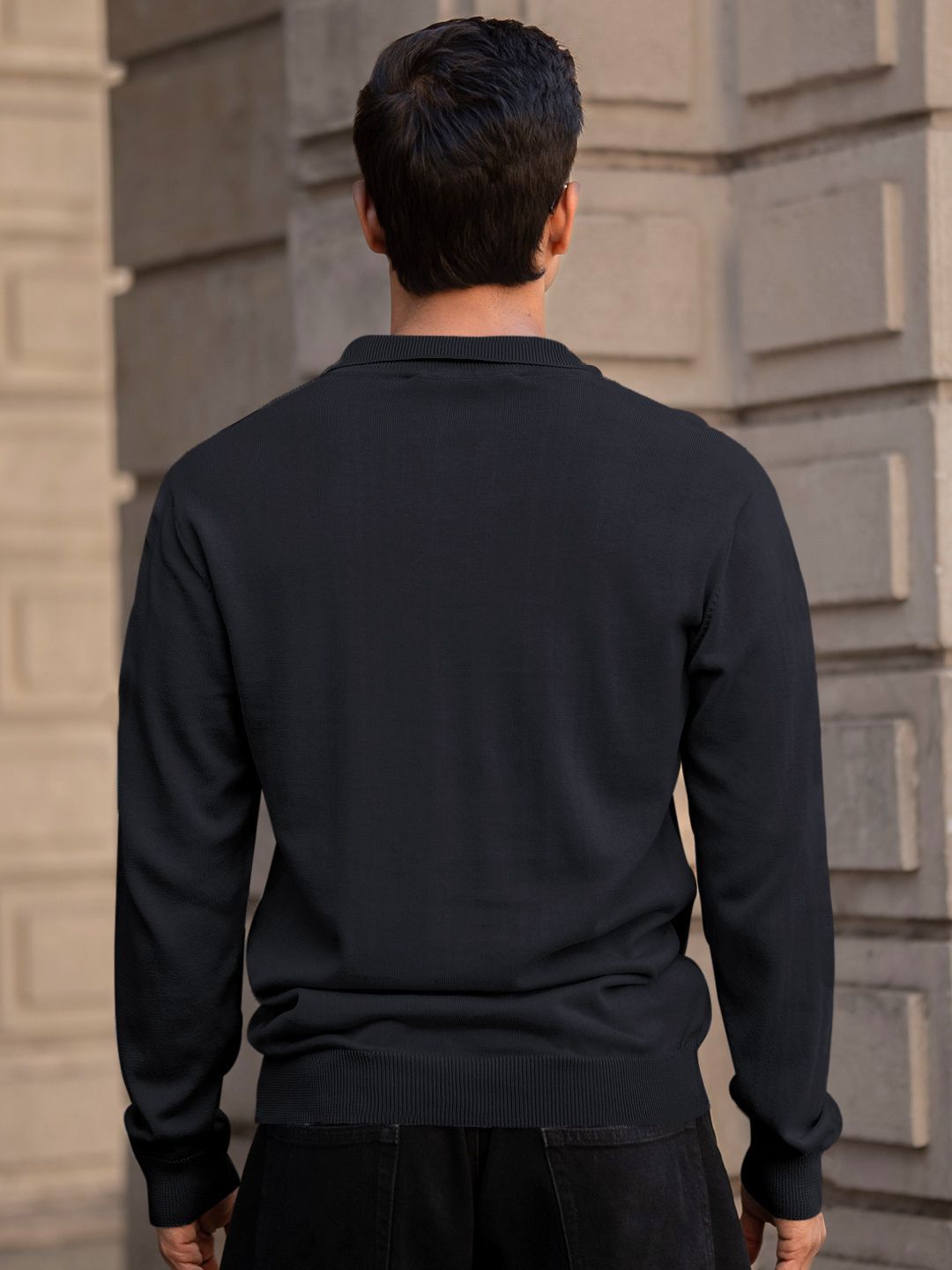 Powerlook Men Solid Polo Collar Cotton T-shirt