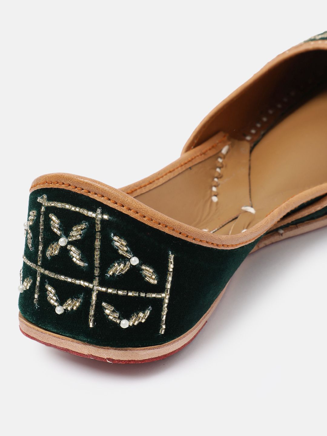 House of Pataudi Women Ethnic Embellished Mojaris