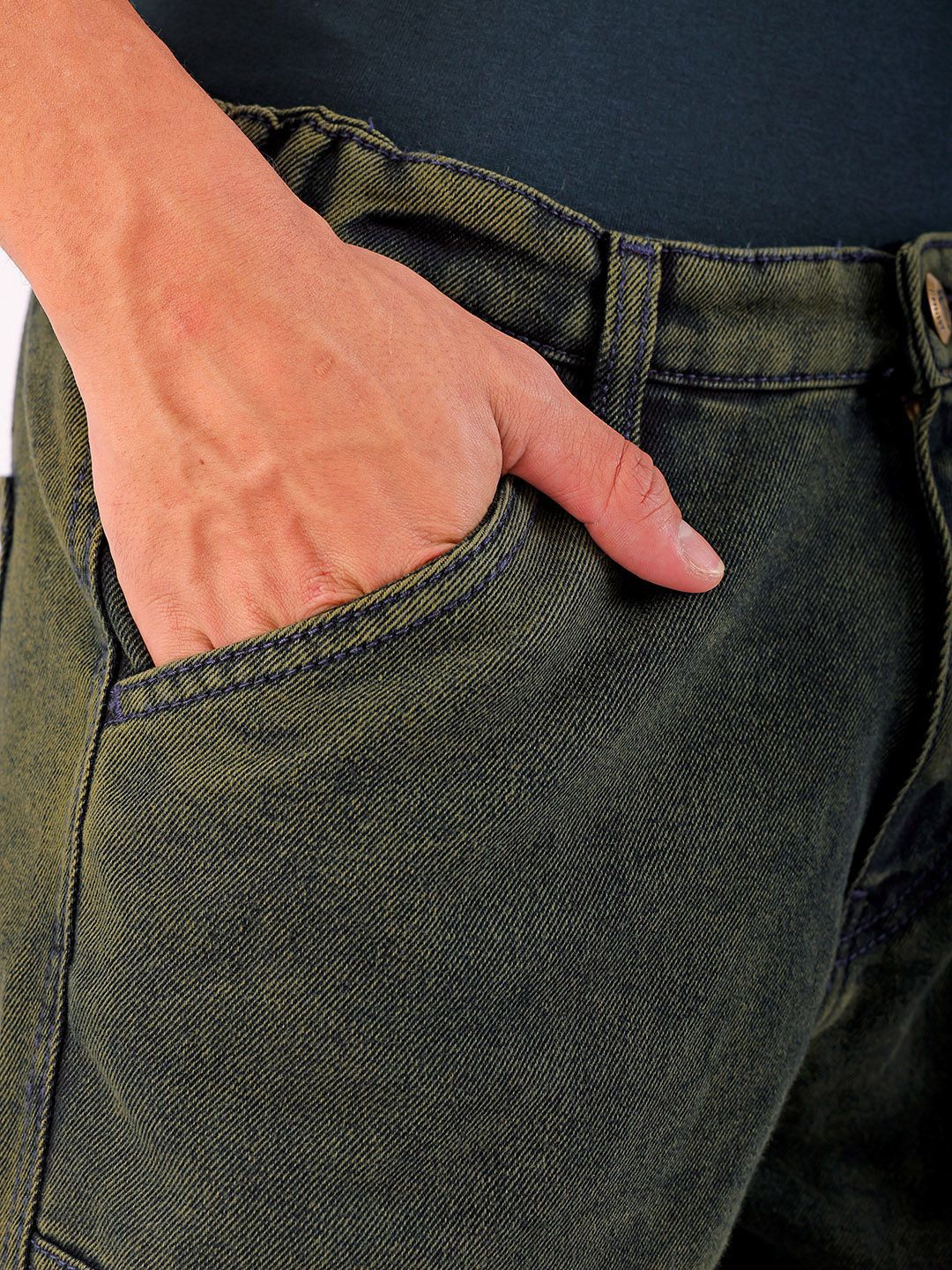 The Indian Garage Co Men Mid-Rise Denim Relaxed Fit Shorts