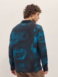 THE BEAR HOUSE Men Spread Collar Abstract Printed Relaxed Fit Casual Shirt