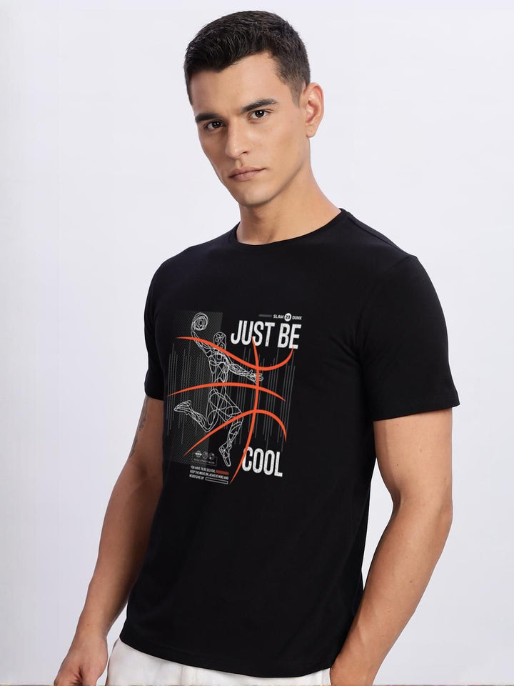 ADRO Men Black Tshirts